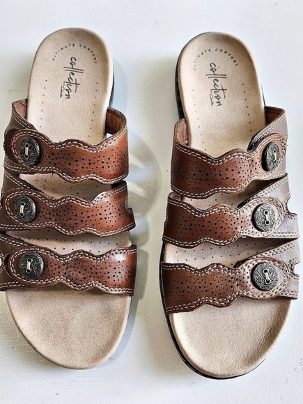 Clarks Sillian Paz Women's Brown Sandals US 11 M